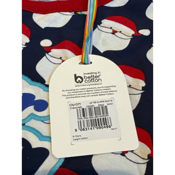 NWT Little Bird by Jools Super Santa Tee 9-10 - Picture 3 of 5